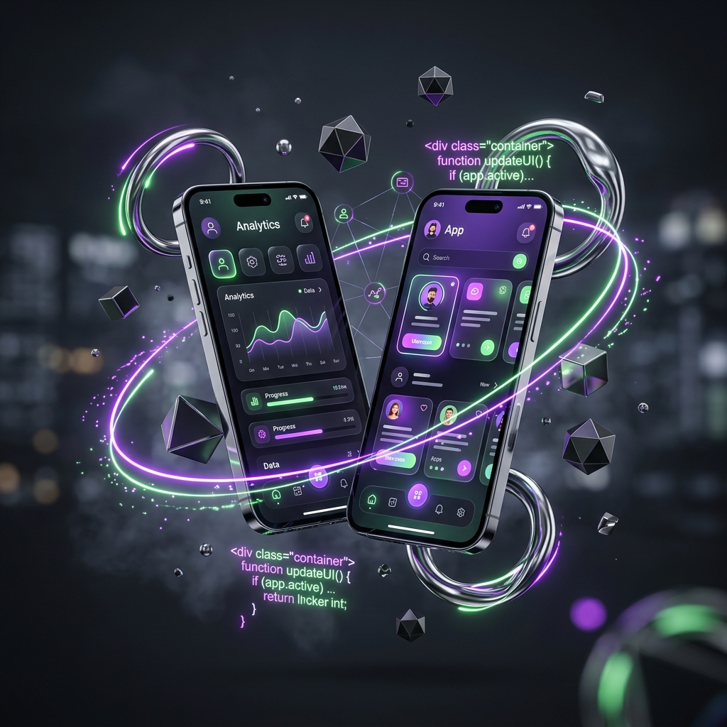 Exemplo de site profissional para Apps & Mobile criado pela Elvate