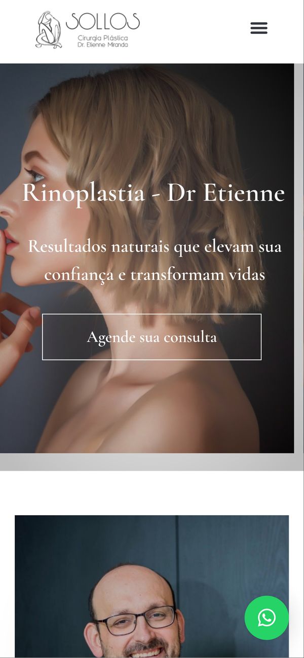 Site para Institucional — versão mobile