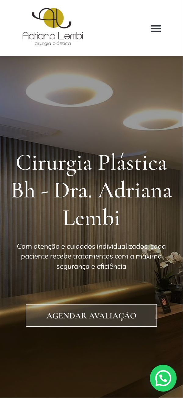 Site para Clínica Médica — versão mobile