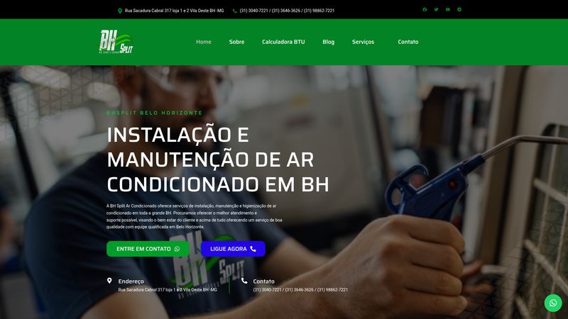 Site profissional desenvolvido para Serviço — Portfólio Elvate