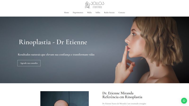 Site profissional desenvolvido para Institucional — Portfólio Elvate