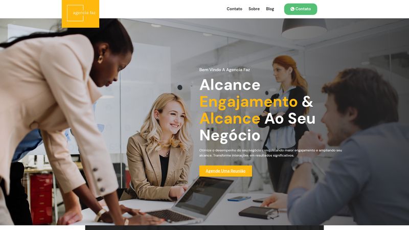 Site profissional desenvolvido para Agência — Portfólio Elvate