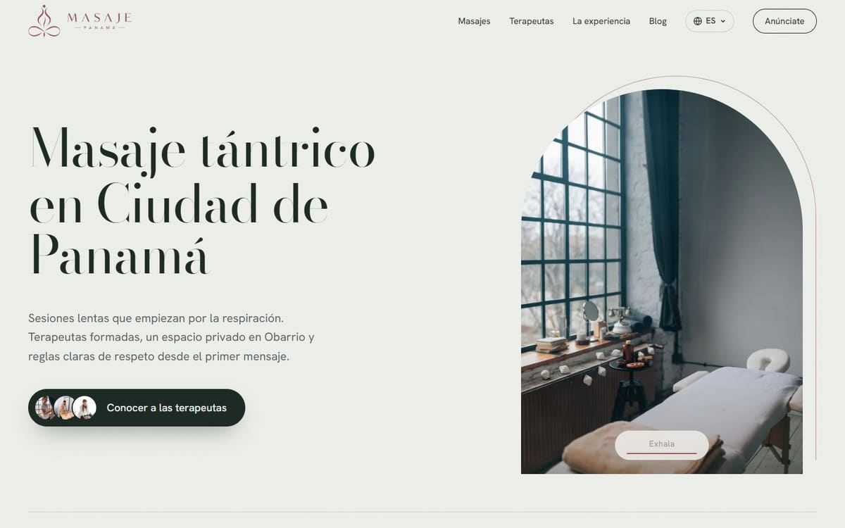 Site para Bem-estar desenvolvido pela Elvate — versão desktop