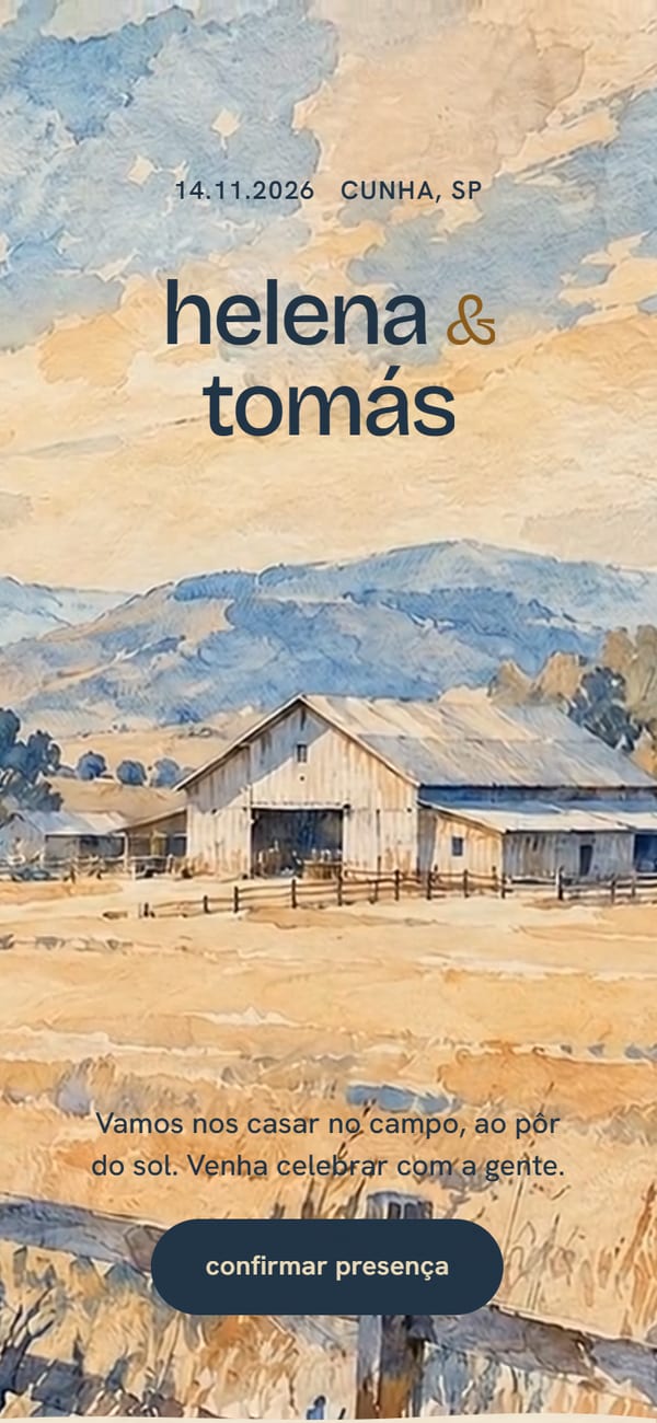 Site para Site de Casamento — versão mobile